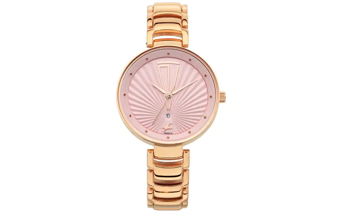 Fastrack NR6216WM01 Rose Gold Metal Analog Women's Watch – Better Vision