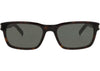Saint Laurent SL662 Rectangle Sunglasses - Havana - view 3