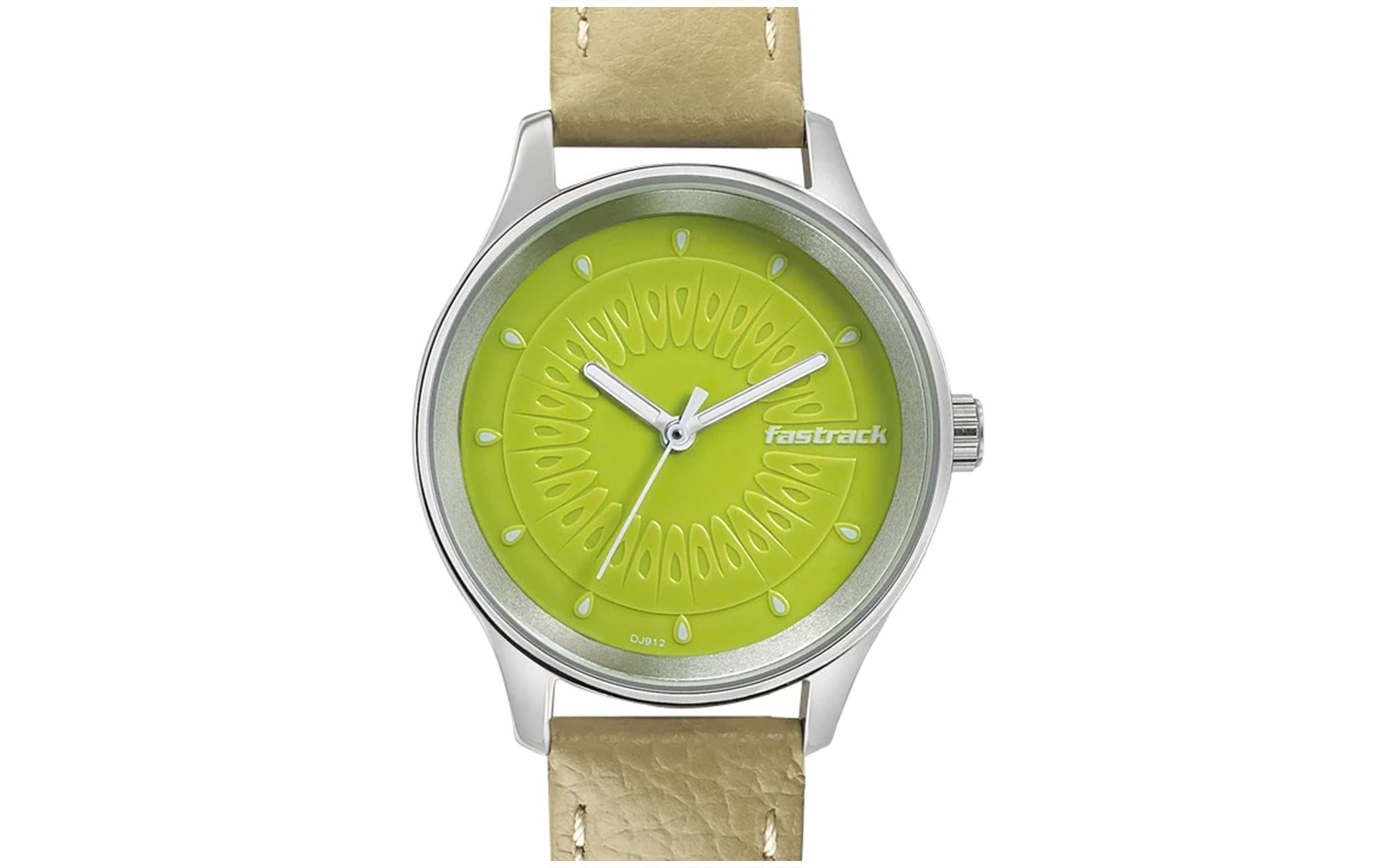 Fastrack 6203SL01 Green Leather Analog Women s Watch Better Vision