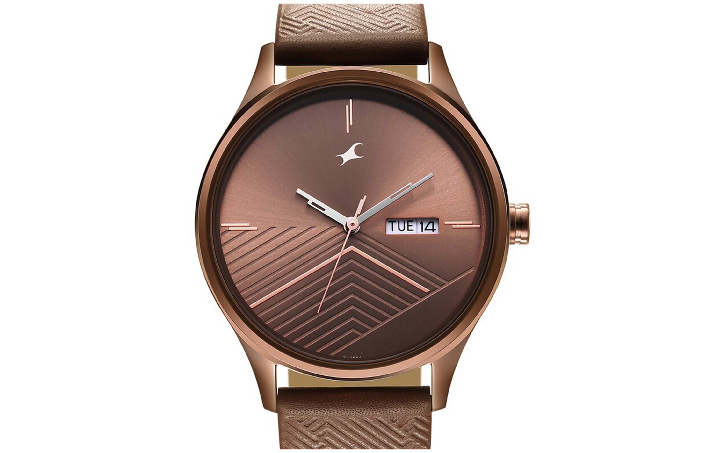 Fastrack 3247QL02 Brown Leather Analog Men s Watch Better Vision