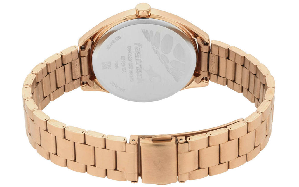 Fastrack 6215WM01 Rose Gold Metal Analog Women's Watch | Watch | Better Vision