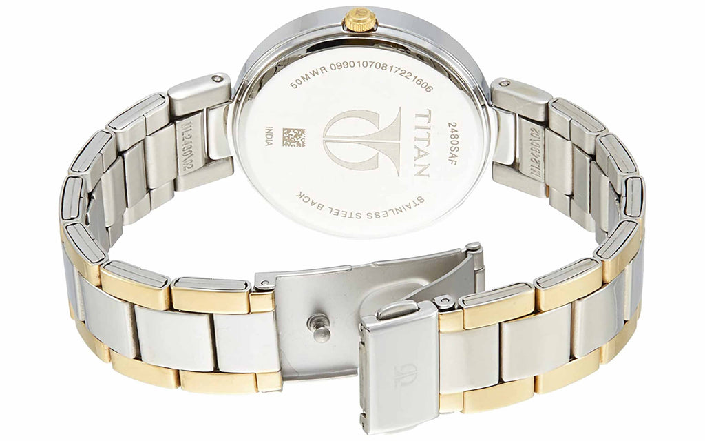 Titan NM2480BM02 Gold Metal Analog Women's Watch | Watch | Better Vision