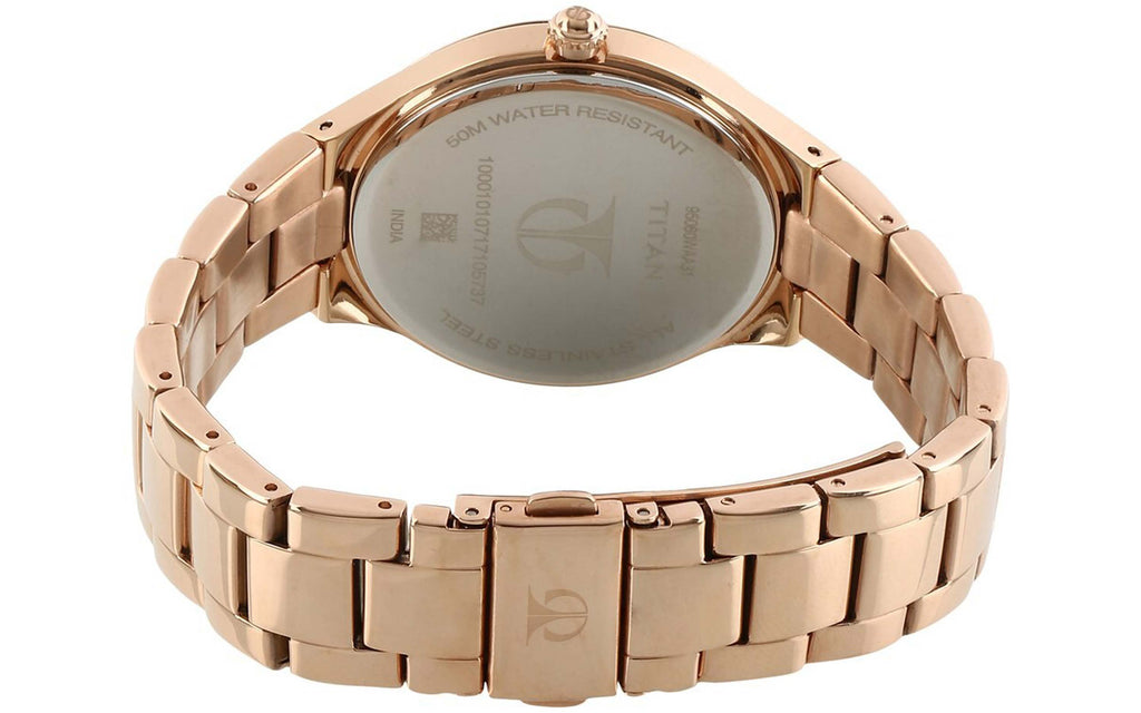 Titan 95060WM01F Rose Gold Metal Analog Women's Watch | Watch | Better Vision