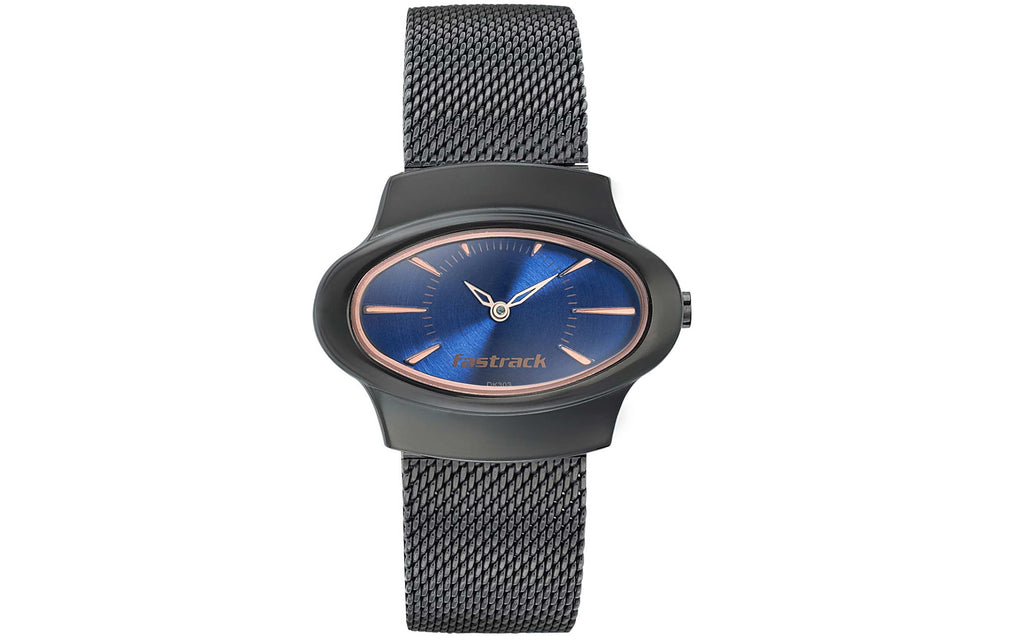 Fastrack 6004QM01 Blue Metal Analog Women's Watch - Better Vision