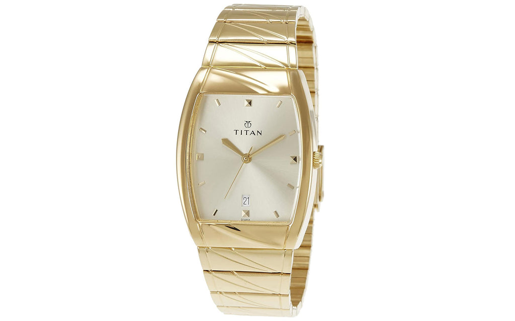 Titan NM9315YM02 Gold Metal Analog Men's Watch | Watch | Better Vision