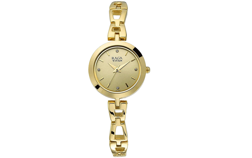 Titan NM2540YM06 Gold Metal Analog Women's Watch | Watch | Better Vision