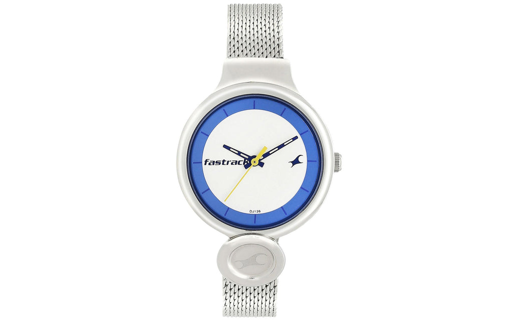 Fastrack NM6181SM02 White Metal Analog Women's Watch | Watch | Better Vision