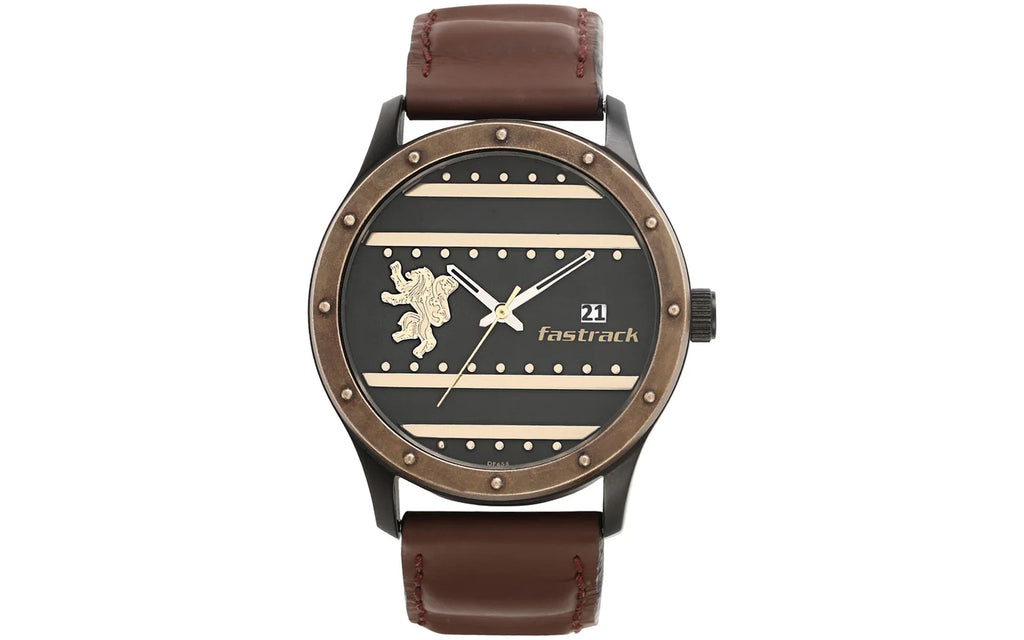 Fastrack 3214KL01 Brown Leather Analog Men's Watch | Watch | Better Vision