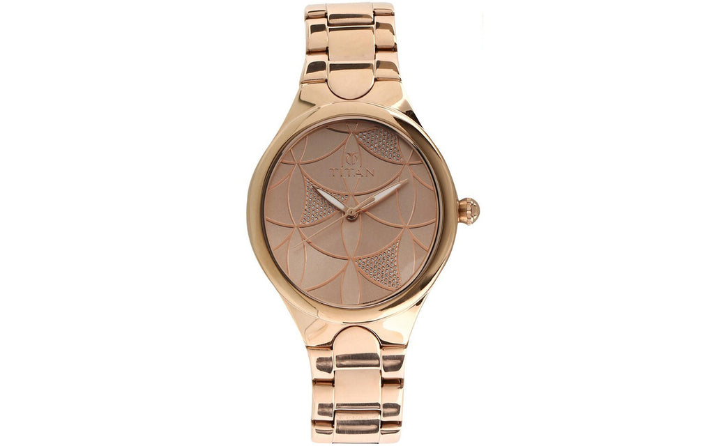 Titan 95060WM01F Rose Gold Metal Analog Women's Watch | Watch | Better Vision