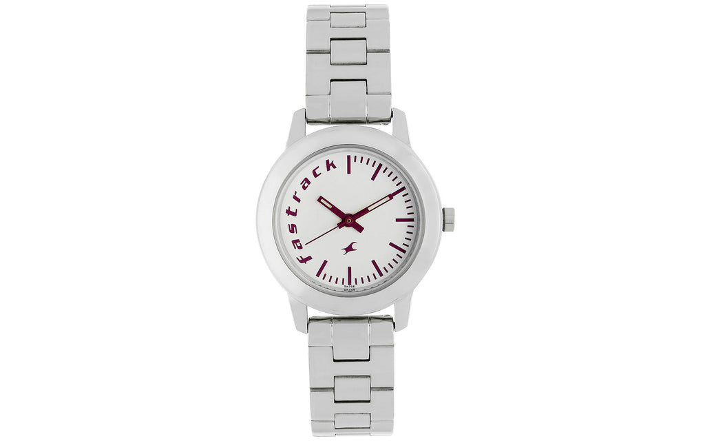 Fastrack NM68008SM01 White Metal Analog Women's Watch | Watch | Better Vision