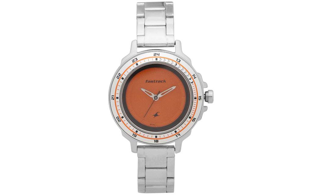 Fastrack 6135SM02C Orange Metal Analog Women's Watch | Watch | Better Vision