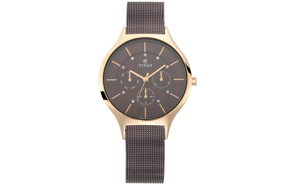 Titan 95067KM01 Brown Metal Analog Women's Watch | Watch | Better Vision