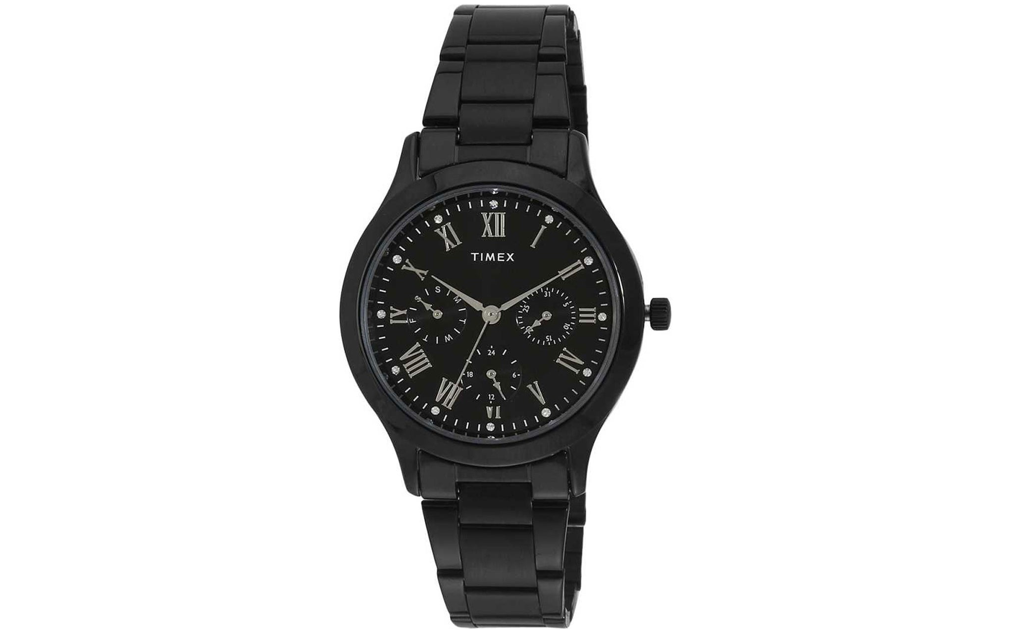 Timex black metal watches deals