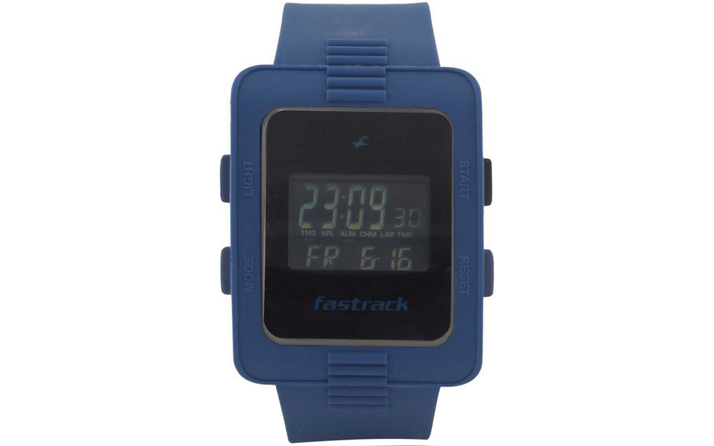Fastrack 38009PP02J Blue Silicon Digital Men's Watch - Better Vision