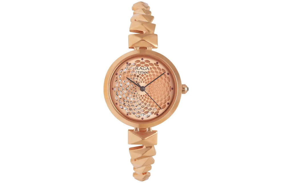 Titan 95121WM01 Raga Rose Gold Metal Analog Women's Watch | Watch | Better Vision