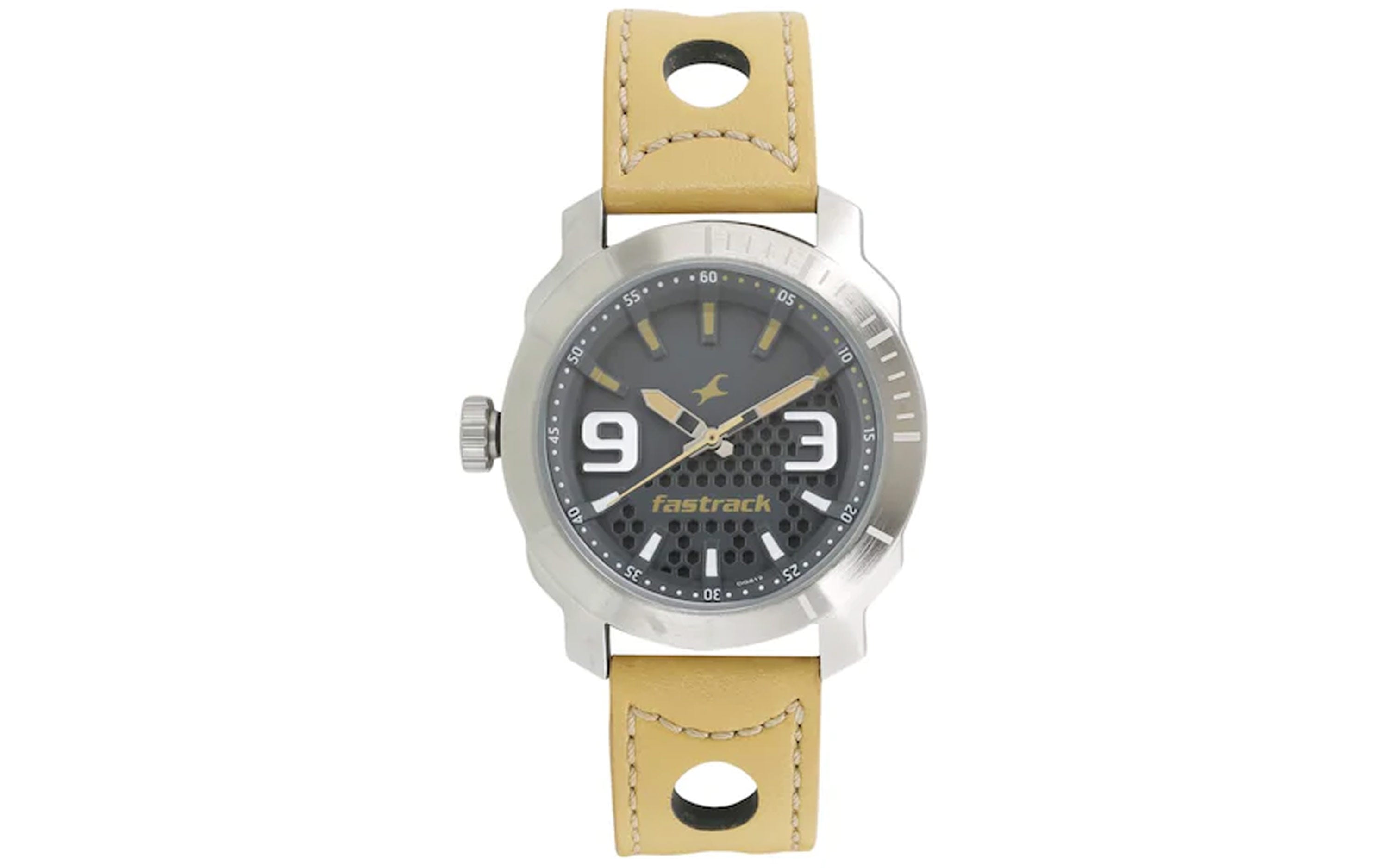 Fastrack 3168SL01 Gray Metal Analog Watch for Men Better Vision