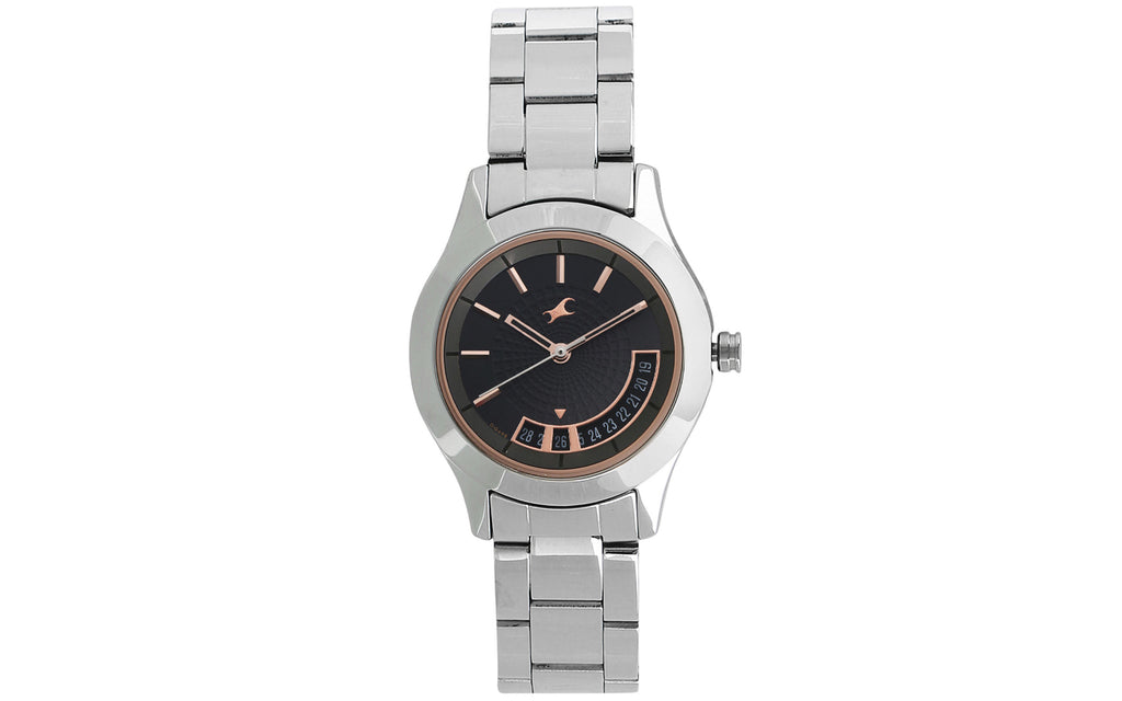 Fastrack NM6165SM01 Gray Metal Analog Women's Watch | Watch | Better Vision