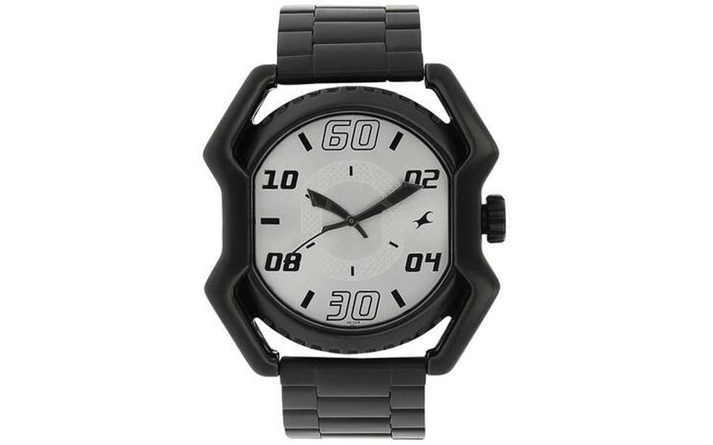 Fastrack NJ3112NM01C Silver Metal Analog Men's Watch | Watch | Better Vision