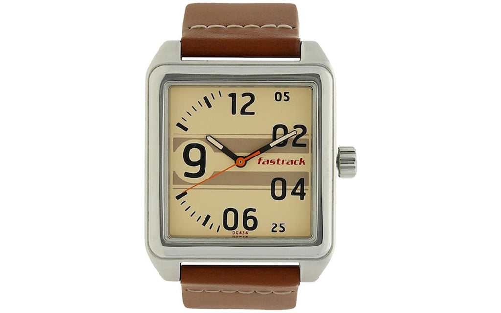 Fastrack NK3164SL01 Beige Metal Analog Men's Watch | Watch | Better Vision