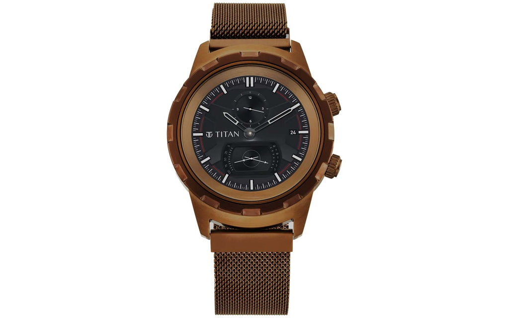 Titan 90116QM02 Smart Watch Black Metal Hybrid Smartwatch Men's Watch | Watch | Better Vision