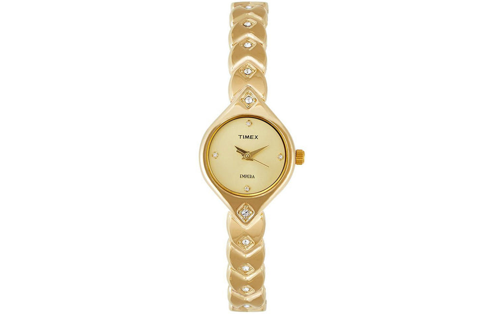 Timex TI000O90100 Gold Metal Analog Women's Watch | Watch | Better Vision