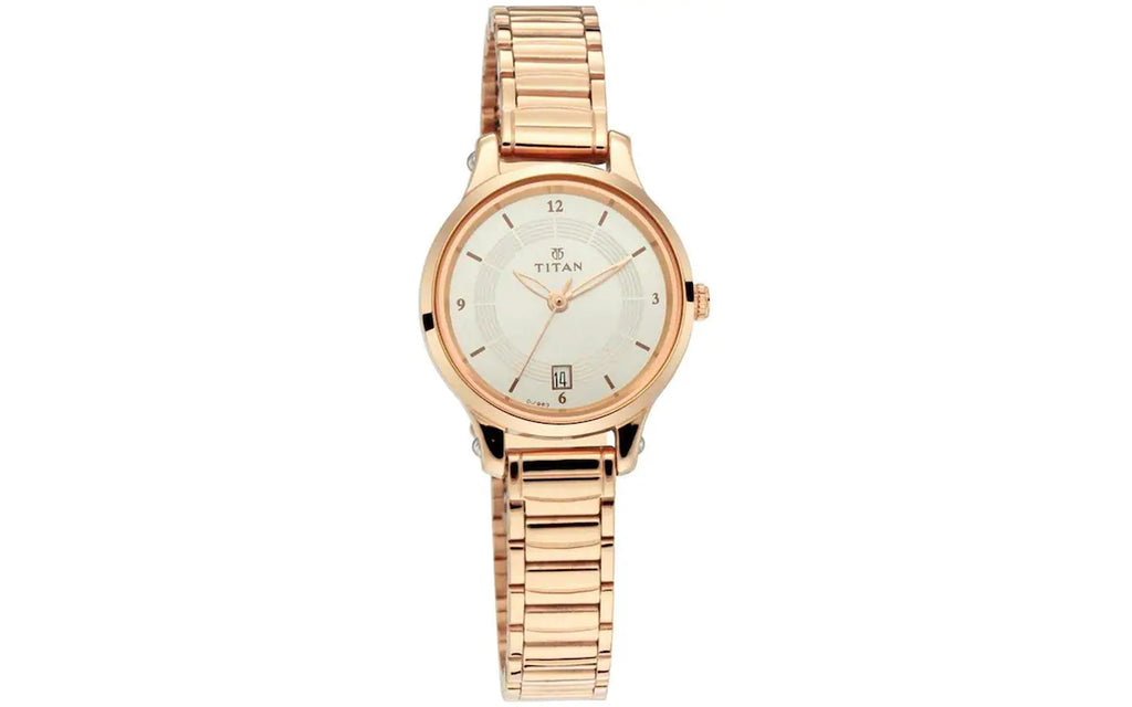 Titan 2602WM01 White Metal Analog Women's Watch | Watch | Better Vision