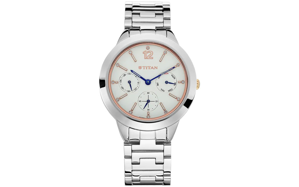 Titan NM2588KM01 White Metal Analog Women's Watch | Watch | Better Vision