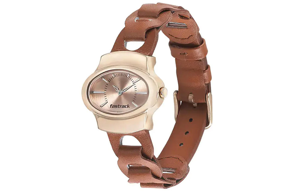 Fastrack 6004WL01 Rose Gold Metal Analog Women's Watch - Better Vision