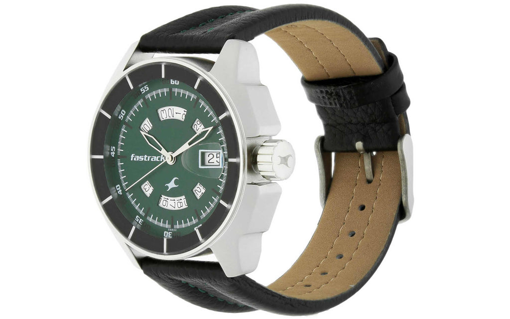 Fastrack NM3089SL03 Green Metal Analog Men's Watch | Watch | Better Vision
