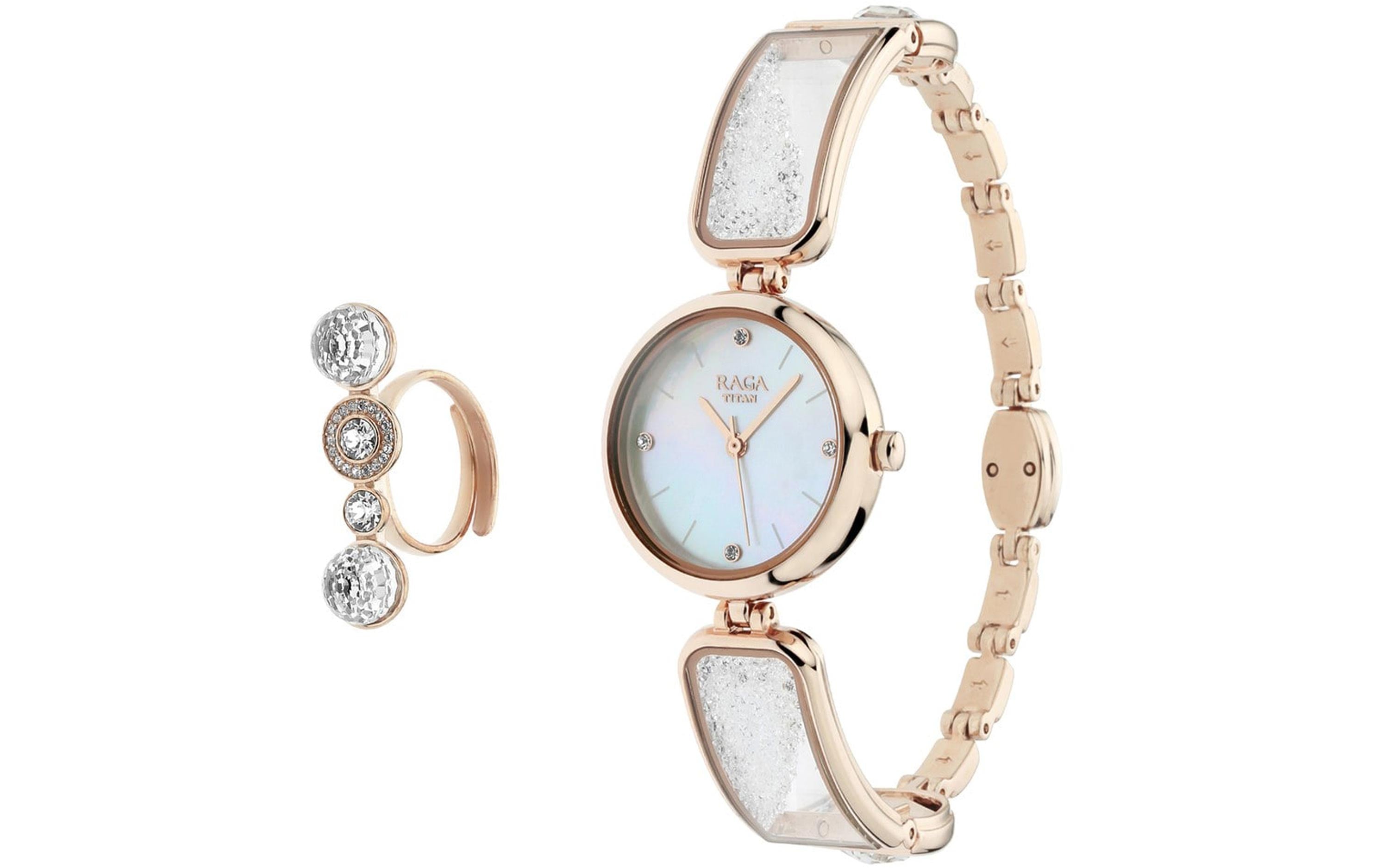 Titan Raga Rose Gold Watch for Women, Rakhi Gifts Delivery in Ahmedabad –  SendGifts Ahmedabad