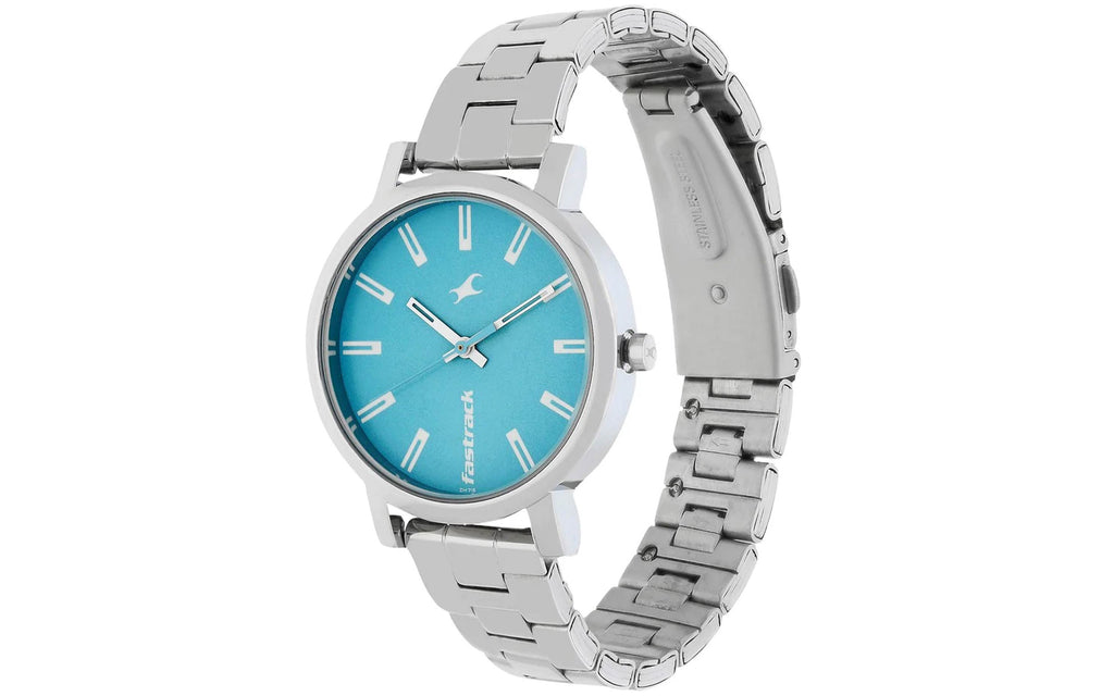 Fastrack NM68010SM02 Blue Metal Analog Women's Watch | Watch | Better Vision