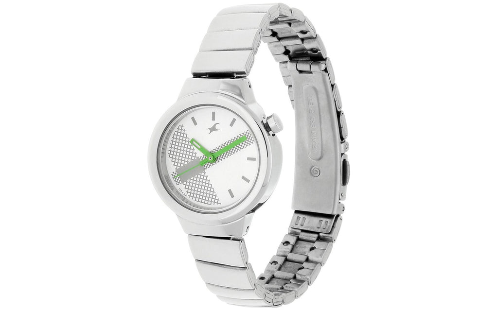 Fastrack NM6149SM03 White Metal Analog Women's Watch | Watch | Better Vision