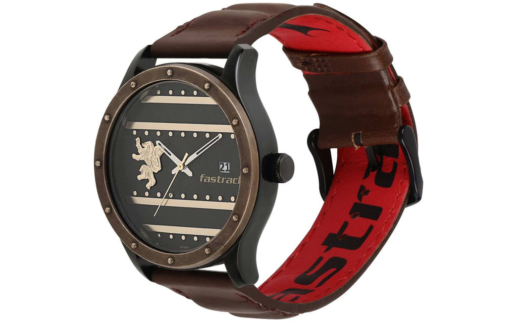 Fastrack 3214KL01 Brown Leather Analog Men's Watch | Watch | Better Vision