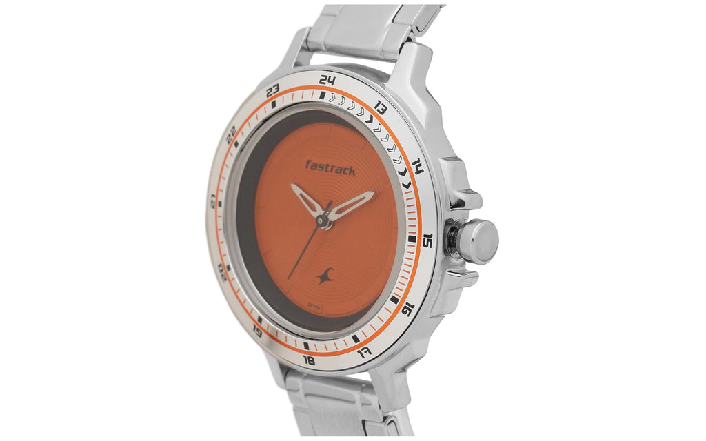 Fastrack 6135SM02C Orange Metal Analog Women's Watch | Watch | Better Vision