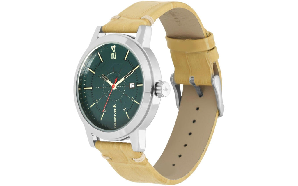 Fastrack 3245SL01 Green Metal Analog Men's Watch - Better Vision