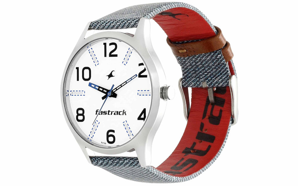 Fastrack 3184SL01 White Metal Analog Men's Watch - Better Vision
