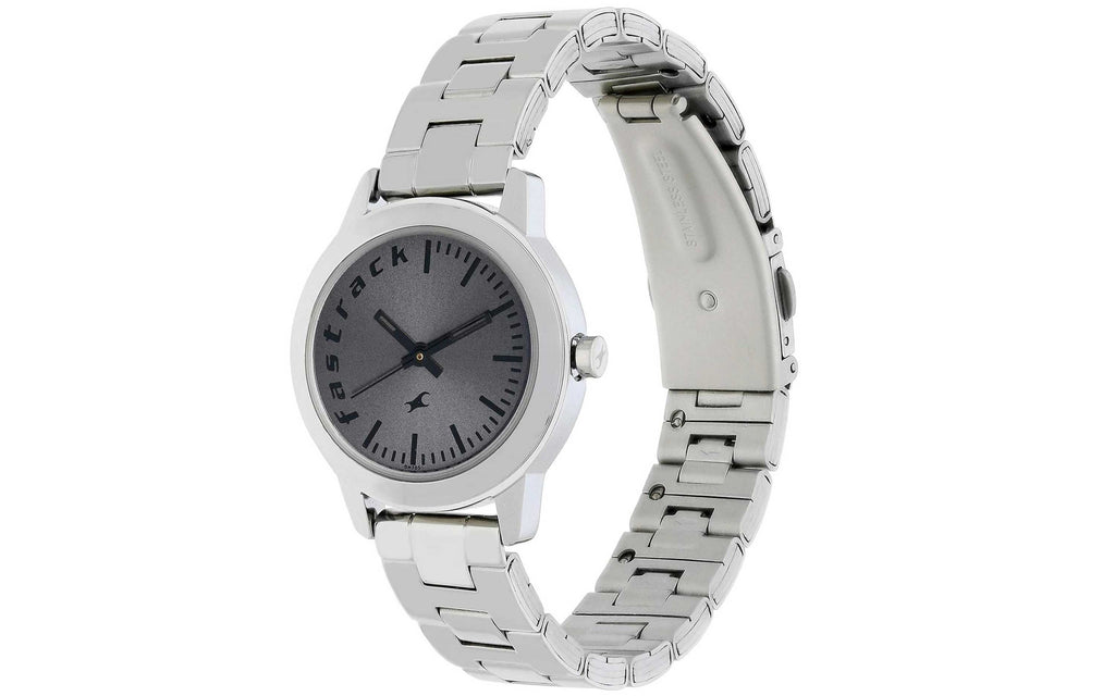 Fastrack NM68008SM02 Gray Metal Analog Women's Watch | Watch | Better Vision