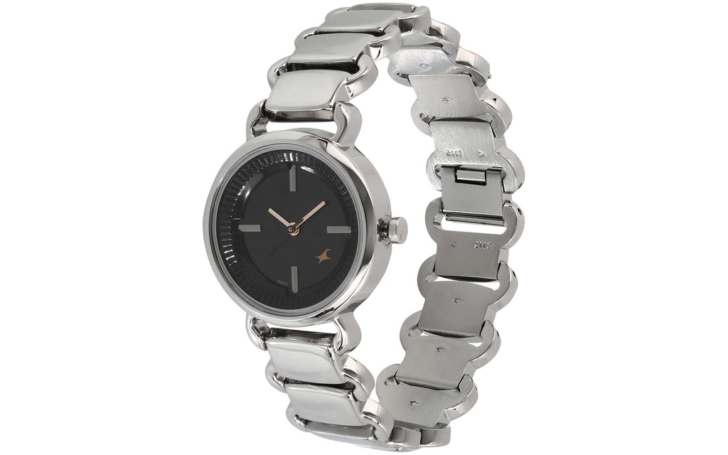 Fastrack NM6117SM01 Black Metal Analog Women's Watch | Watch | Better Vision