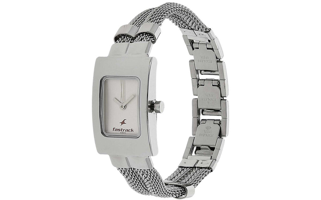 Fastrack NM2049SM09 Silver Metal Analog Women's Watch | Watch | Better Vision