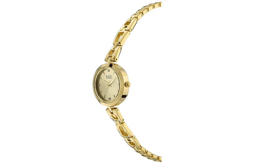 Titan NM2540YM06 Gold Metal Analog Women's Watch | Watch | Better Vision