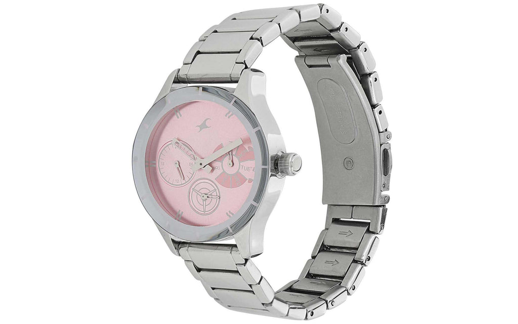 Fastrack NM6078SM07 Pink Metal Analog Women's Watch | Watch | Better Vision