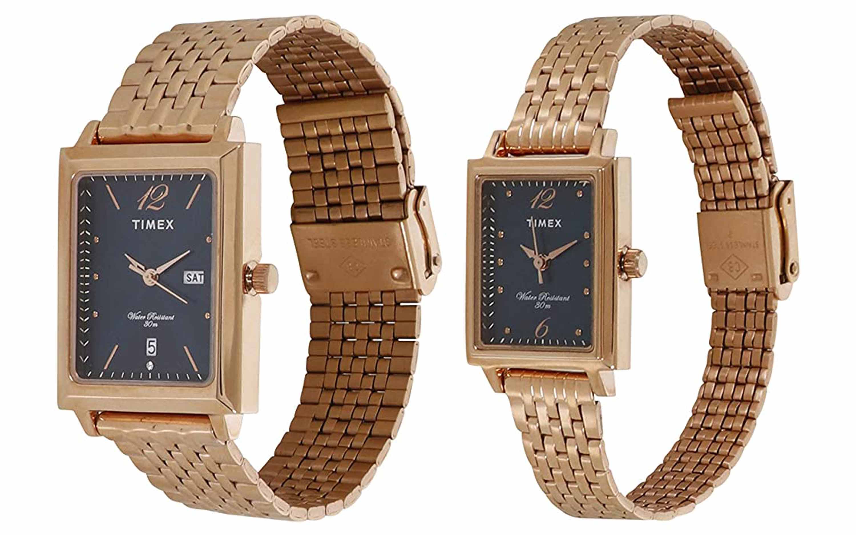 Rose Gold Timex Thin Mens Watches Timex Trend Rose Leather Gold