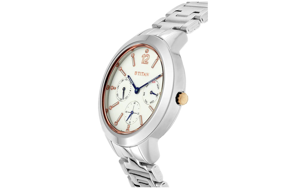 Titan NM2588KM01 White Metal Analog Women's Watch | Watch | Better Vision