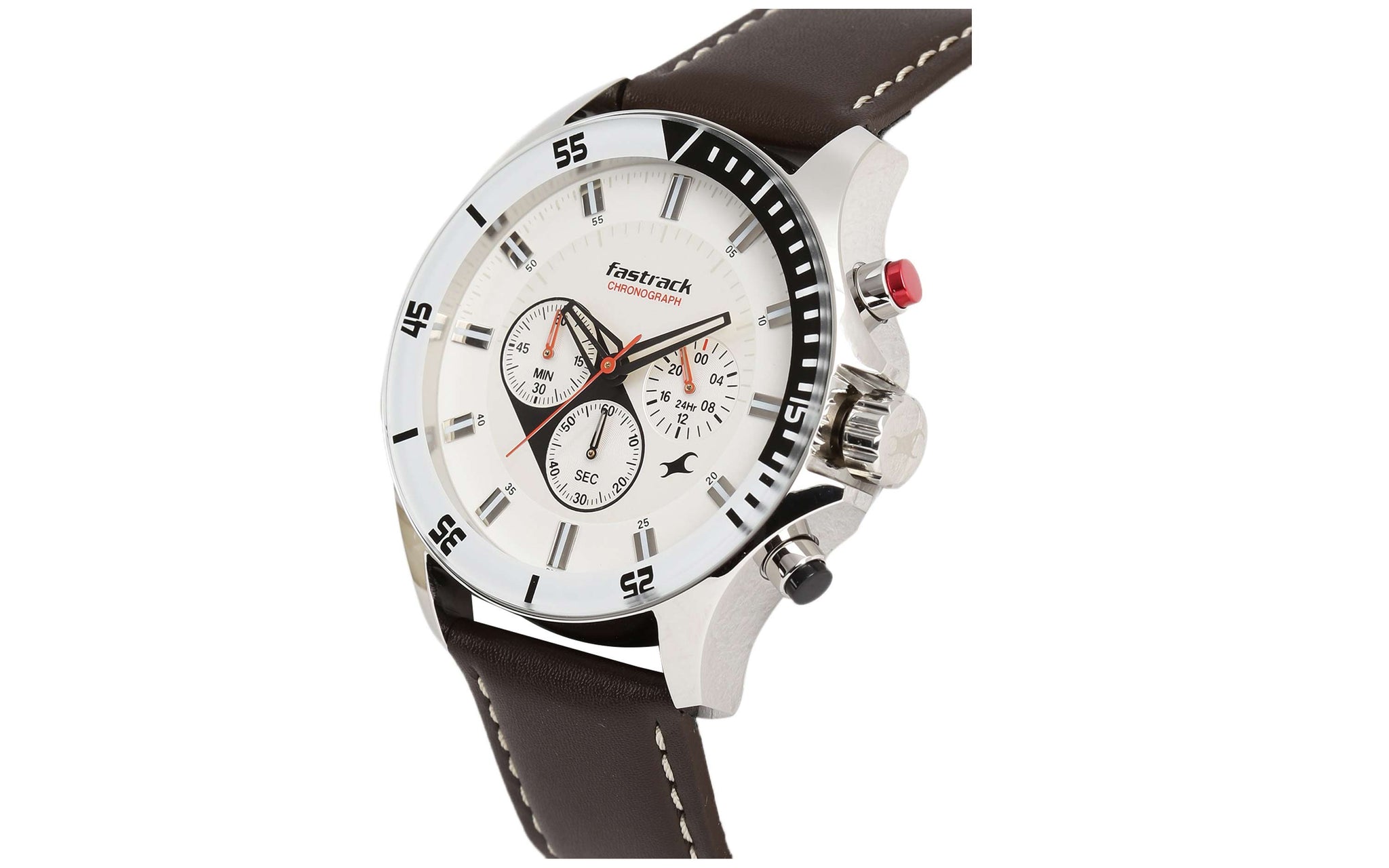 Fastrack NN3072SL01 Brown Leather Analog Men s Watch Better Vision