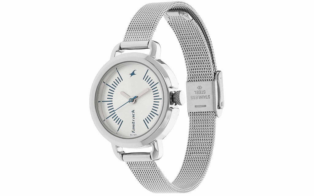 Fastrack NM6123SM02 Silver Metal Analog Women's Watch | Watch | Better Vision