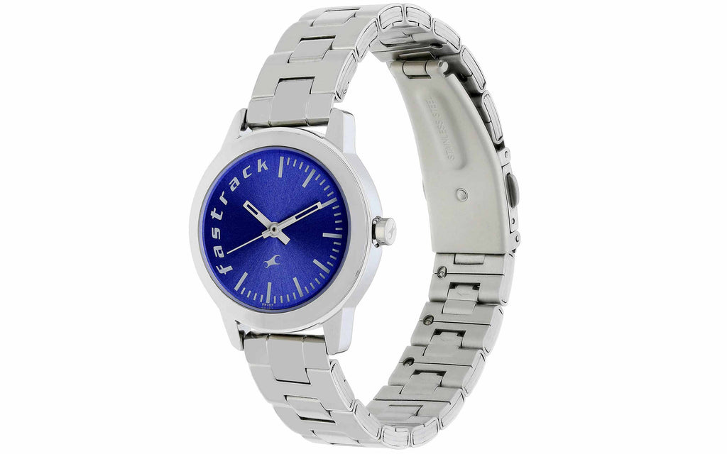 Fastrack NM68008SM03 Blue Metal Analog Women's Watch | Watch | Better Vision