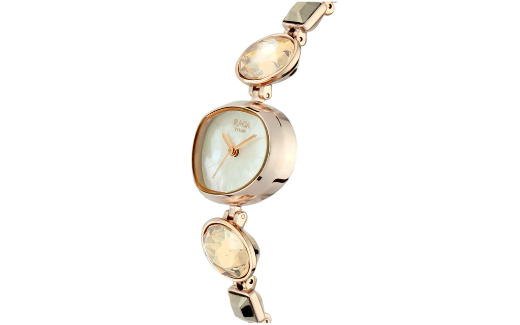 Titan NM95094WF01 Raga White Metal Analog Women's Watch | Watch | Better Vision