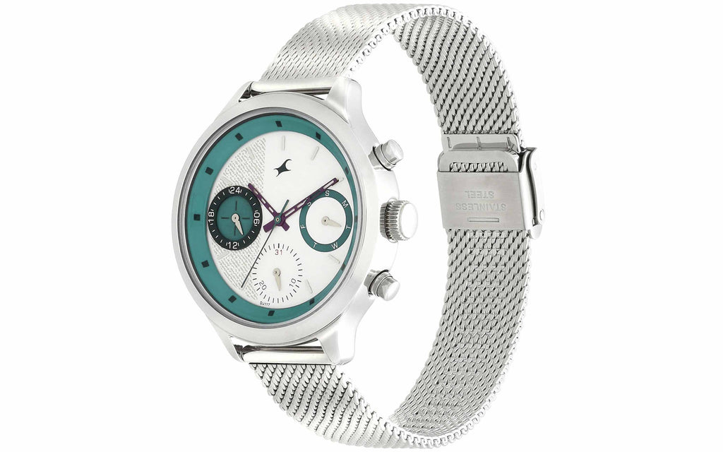 Fastrack NM6179SM01 White Metal Analog Women's Watch | Watch | Better Vision