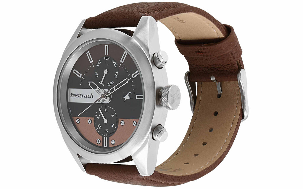 Fastrack NM3165SL01 Brown Metal Analog Men's Watch | Watch | Better Vision