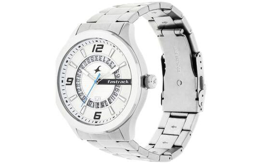 Fastrack 38050SM01 Silver Metal Analog Men's Watch | Watch | Better Vision